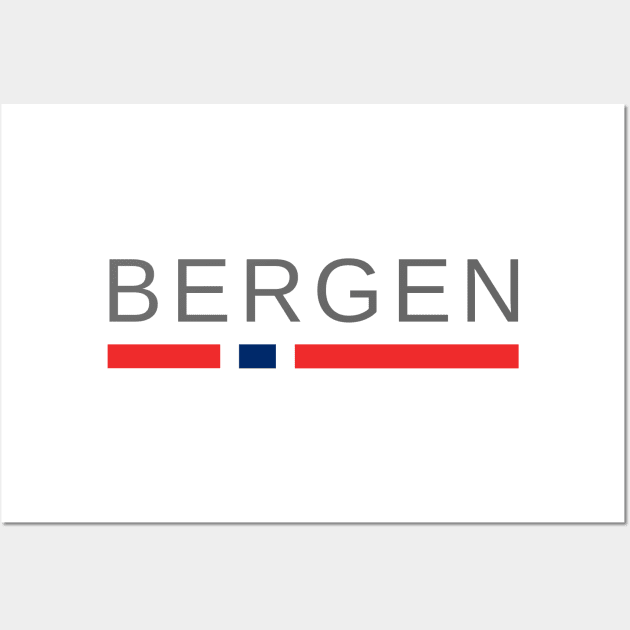 Bergen Norway Wall Art by tshirtsnorway